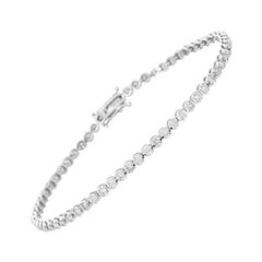 Tennis Bracelet in 14kt White Gold with 2ct of Diamonds