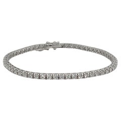 Bracciale tennis in oro bianco 18 carati con diamanti