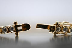 Bracciale Tennis in oro giallo 18 carati con diamanti