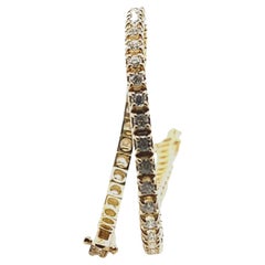 Bracciale Tennis in oro giallo 18 carati con diamanti