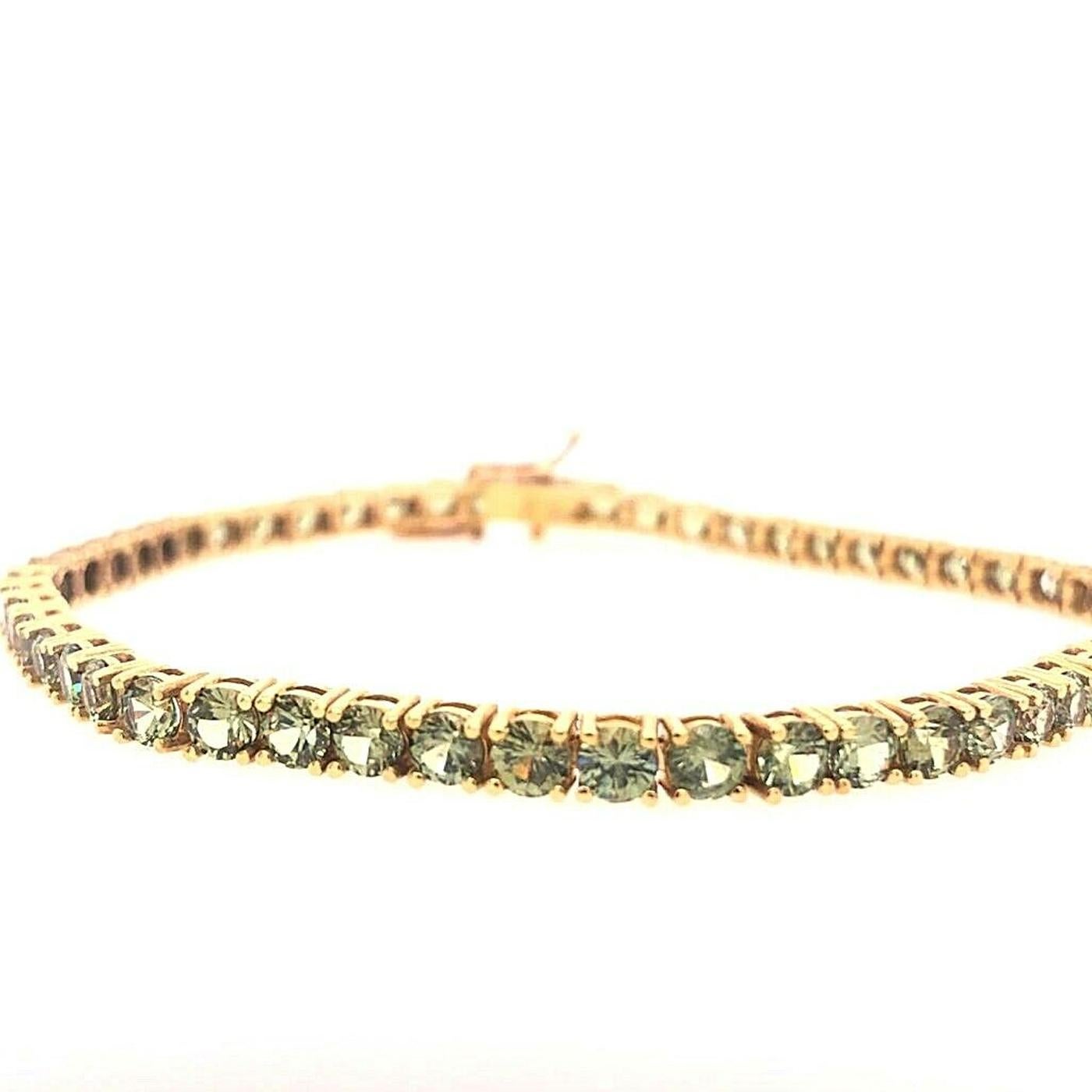 5.80ct 18ct white gold tennis bracelet guaranteed g/h colour si purity natural diamonds