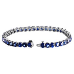 Bracciale tennis con zaffiri blu