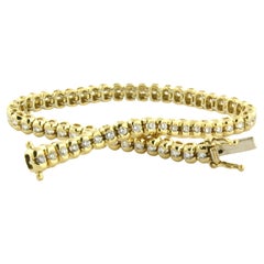 Pulsera de tenis con diamantes talla brillante de hasta 1,80 ct 18,0 gramos Oro de 18k