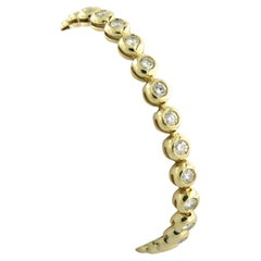 Used Tennis bracelet with diamonds 18k yellow gold
