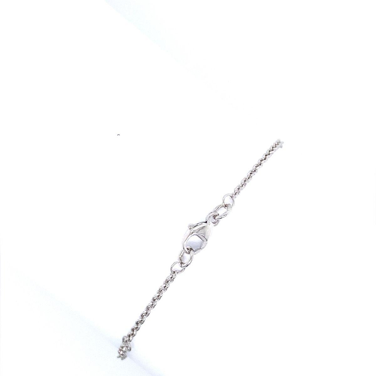 18ct White Gold Tennis/Chain Bracelet, Set With 3 Round Brilliant Cut Diamonds

Additional Information:
Total Diamond Weight: 0.45ct
Diamond Colour: G/H
Diamond Clarity: SI1
Total Weight: 2.9g
Head Size: L 14mm x W 4.45mm
SMS4936