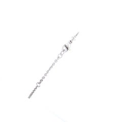 Tennis/Chain Bracelet Set with 4 Round Brilliant Cut Diamonds in 18ct White Gold