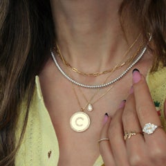 Diamond Tennis Collier Necklace