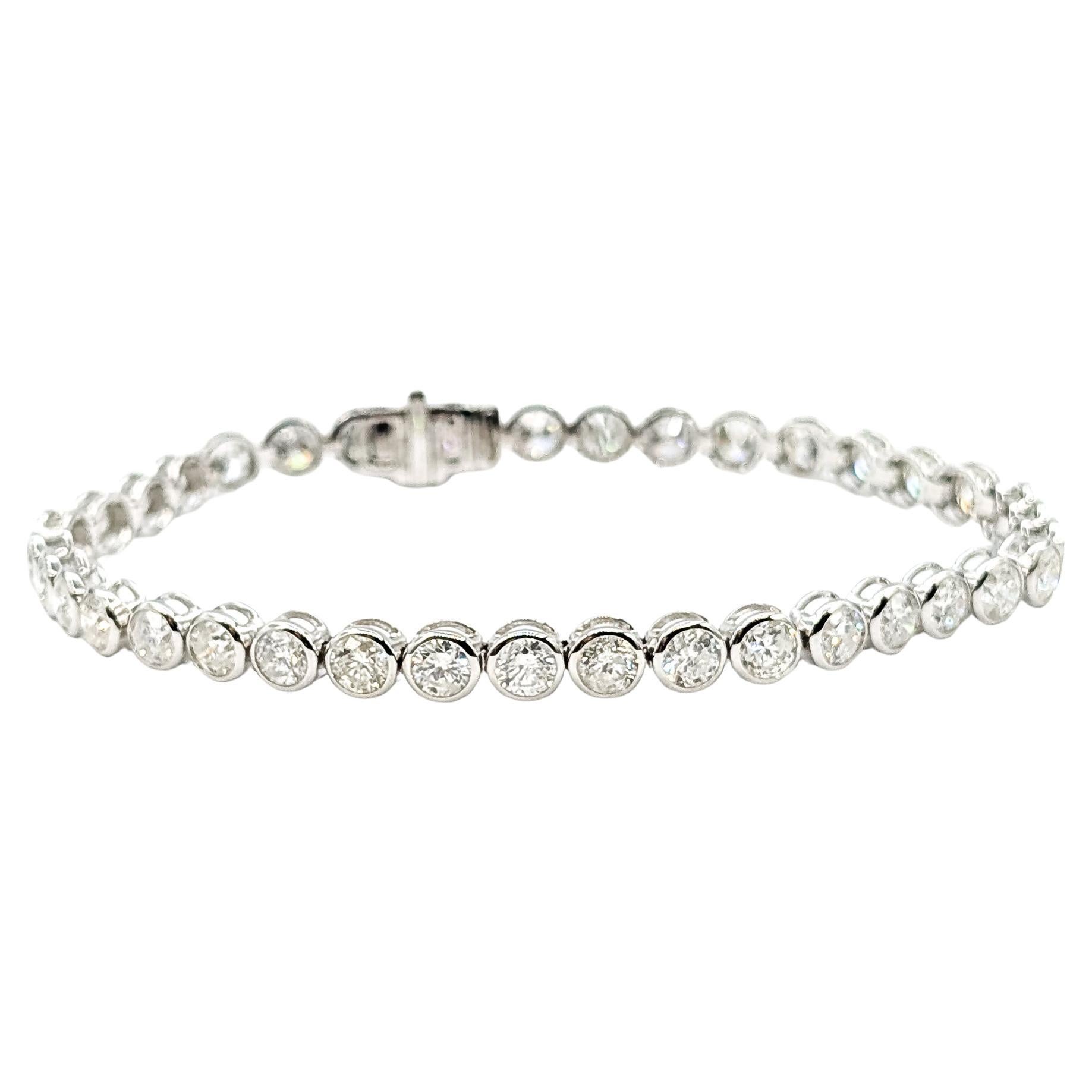 Pulsera Tenis de Diamantes en Oro Blanco de 14k en venta