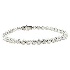Bracelet de tennis en or blanc 14k avec diamants