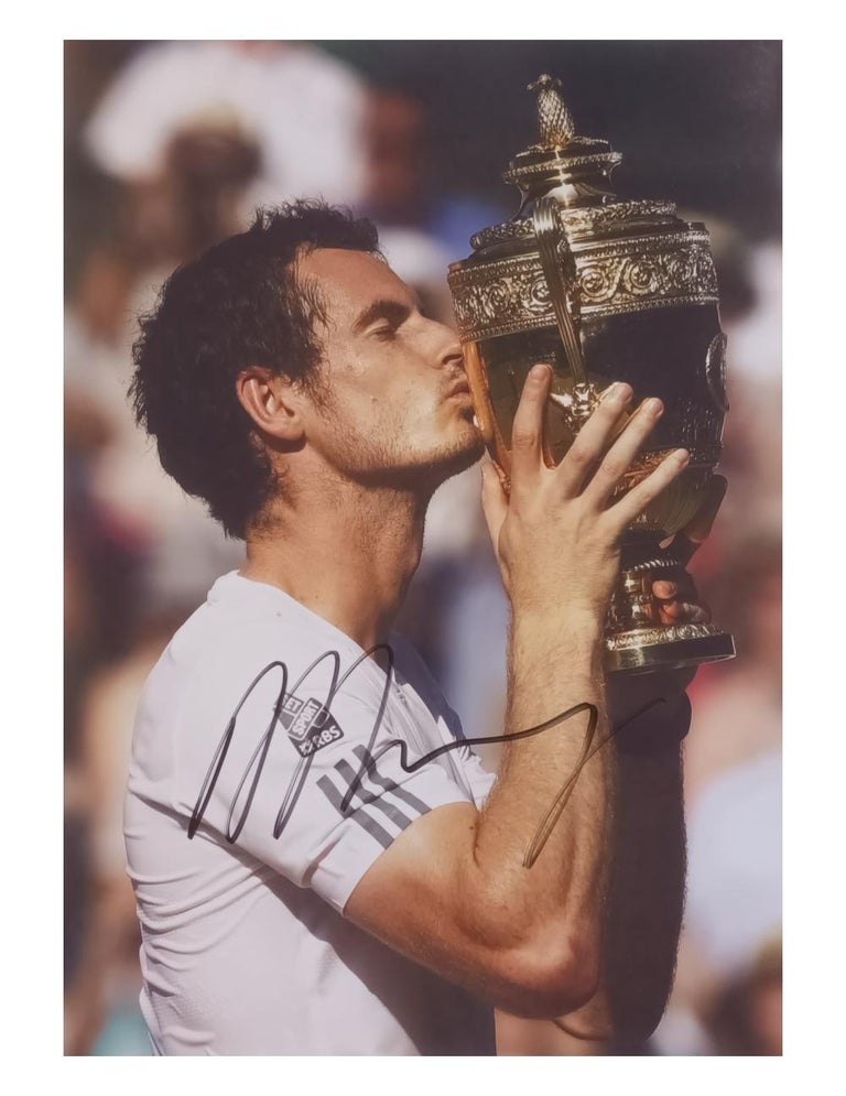 Tennis Grand Slam Tournament Winners Signed Photographs For Sale at 1stDibs