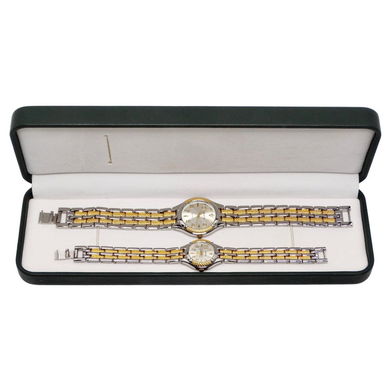 Tennis His and Her Wristwatch Set Geneva Quartz Two-Tone  display picture 3