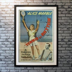 Tennis in Rhythm, Unframed Poster, 1947