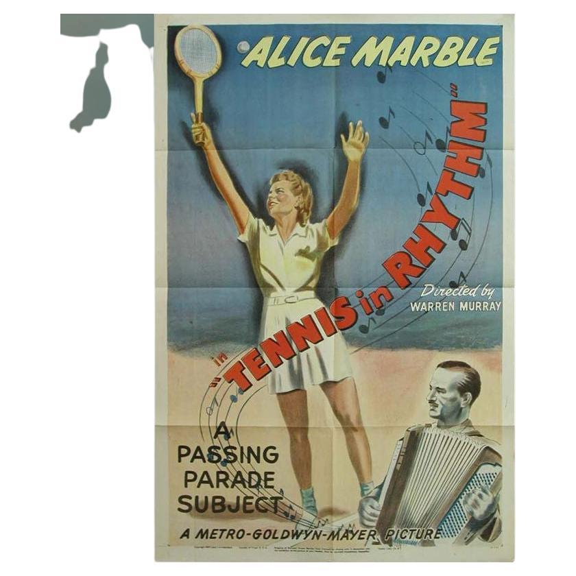 Tennis in Rhythm, Unframed Poster, 1947 For Sale