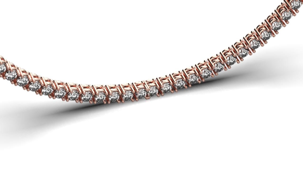 Product Details: Discover timeless elegance with our Tennis Necklace, a symbol of enduring sophistication. Meticulously crafted, this necklace features a seamless row of brilliant diamonds, each selected for its clarity and radiance. Originating