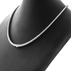 Tennis Necklace with Round Diamonds 11.31 Carat