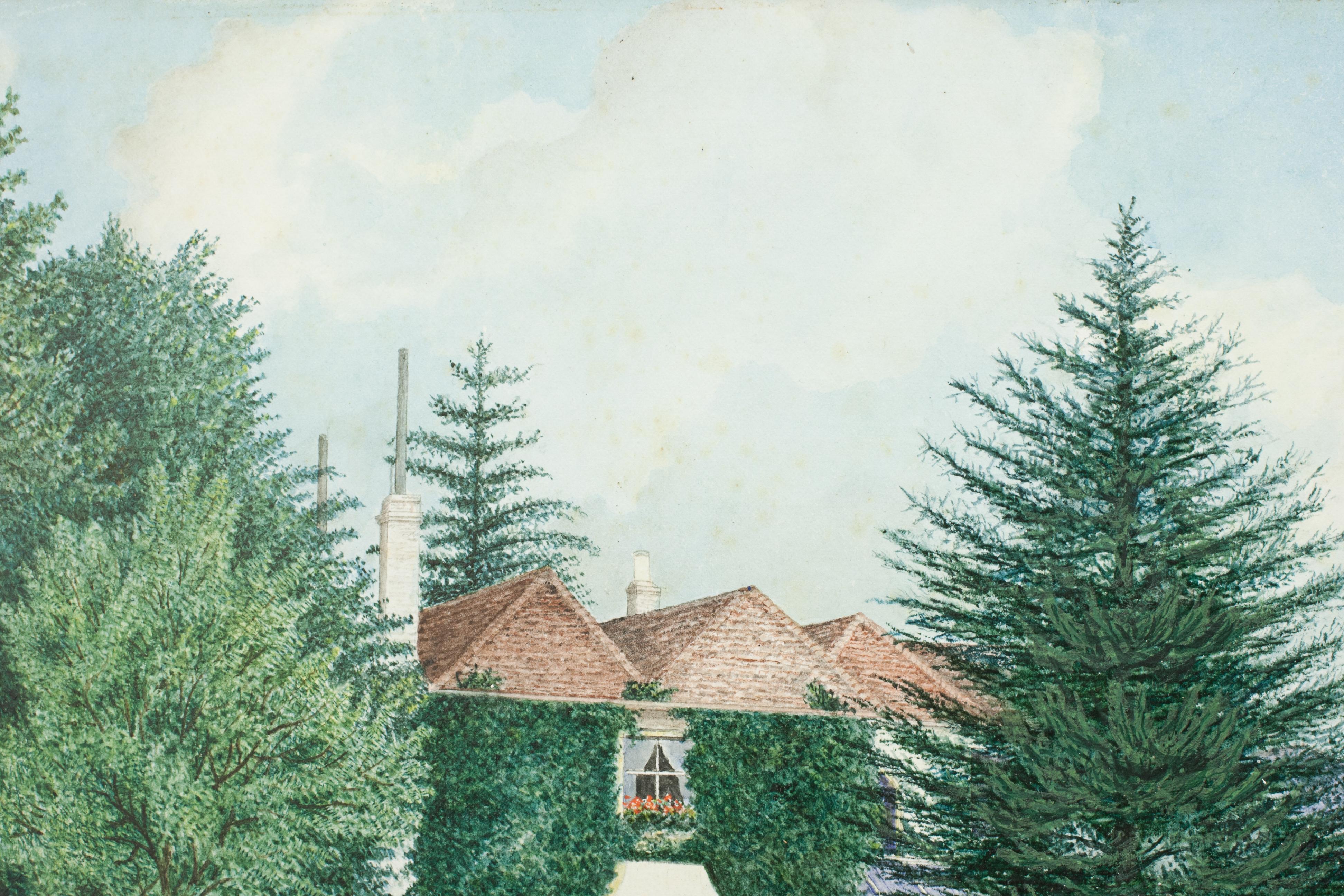 Tennis Painting, Country House with Tennis Court 7