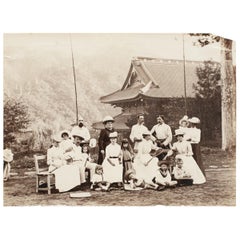 Tennis Photograph, Colonial Scene