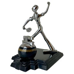 Tennis Rondelight, Table Lighter by Karl Hagenauer for Ronson, 1930s