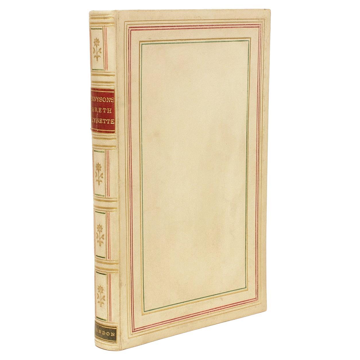 Tennyson, Alfred. Gareth et Lynette. 1872, relié dans une fine reliure en vélin intégral en vente