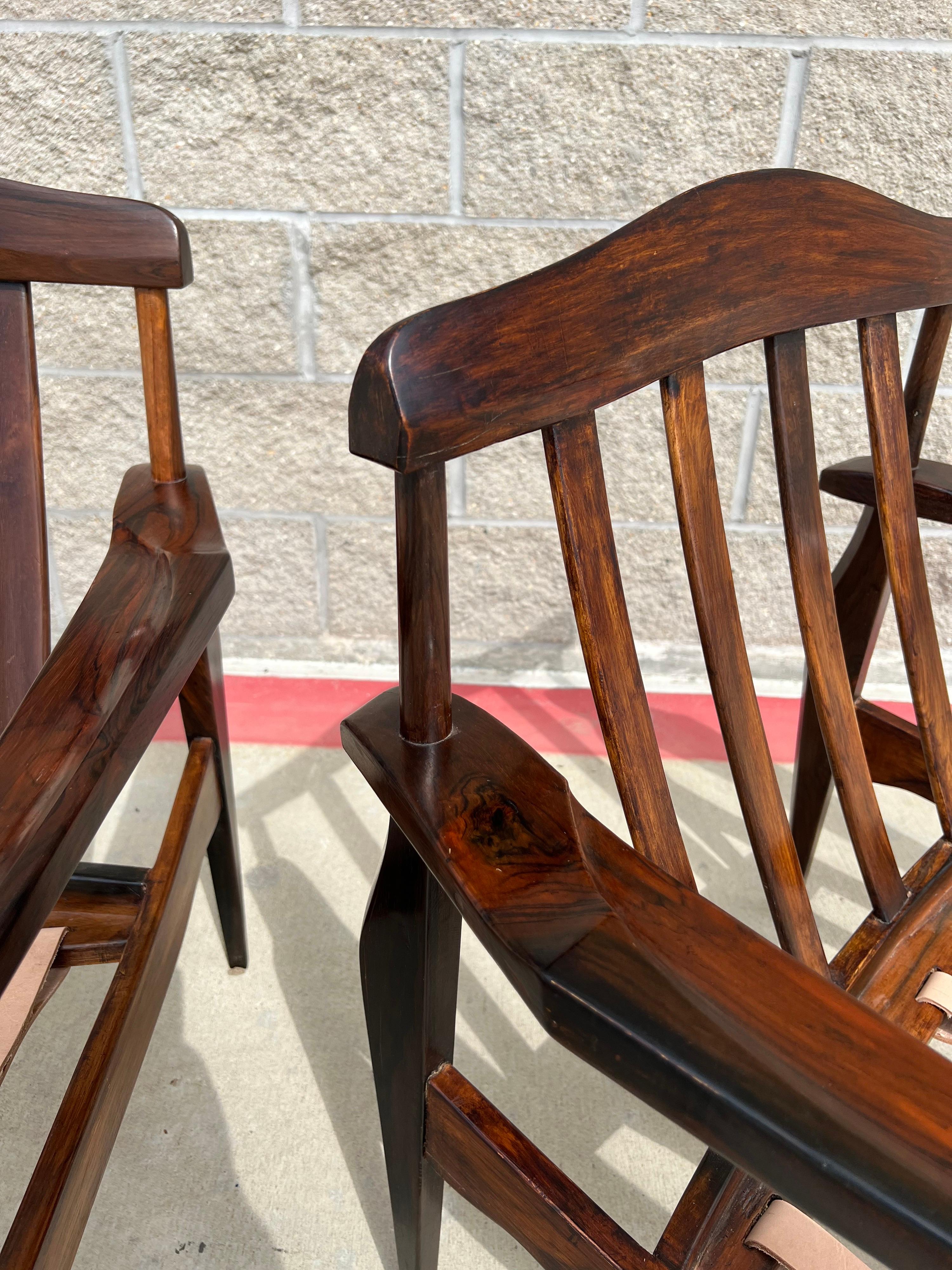 Tenreiro Armchair with Rosewood Frame by Joaquim Tenreiro For Sale 8