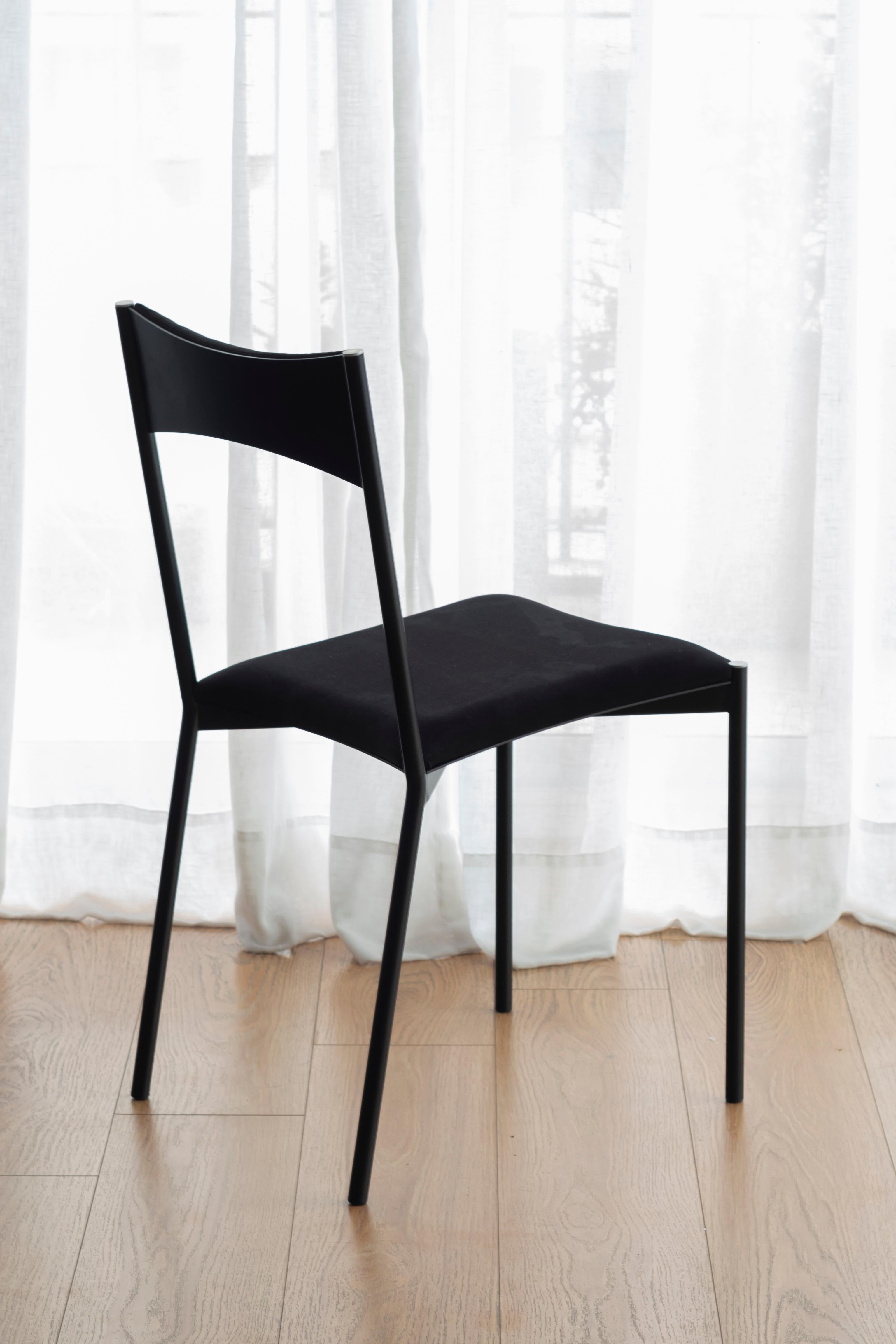 Modern Tensa Chair, Black by Ries