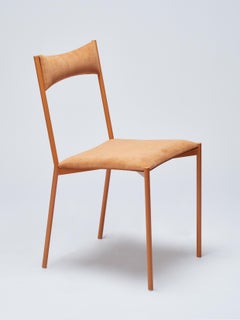 TENSA Contemporary Dining Chair in Steel and Velvet Upholstery by Ries