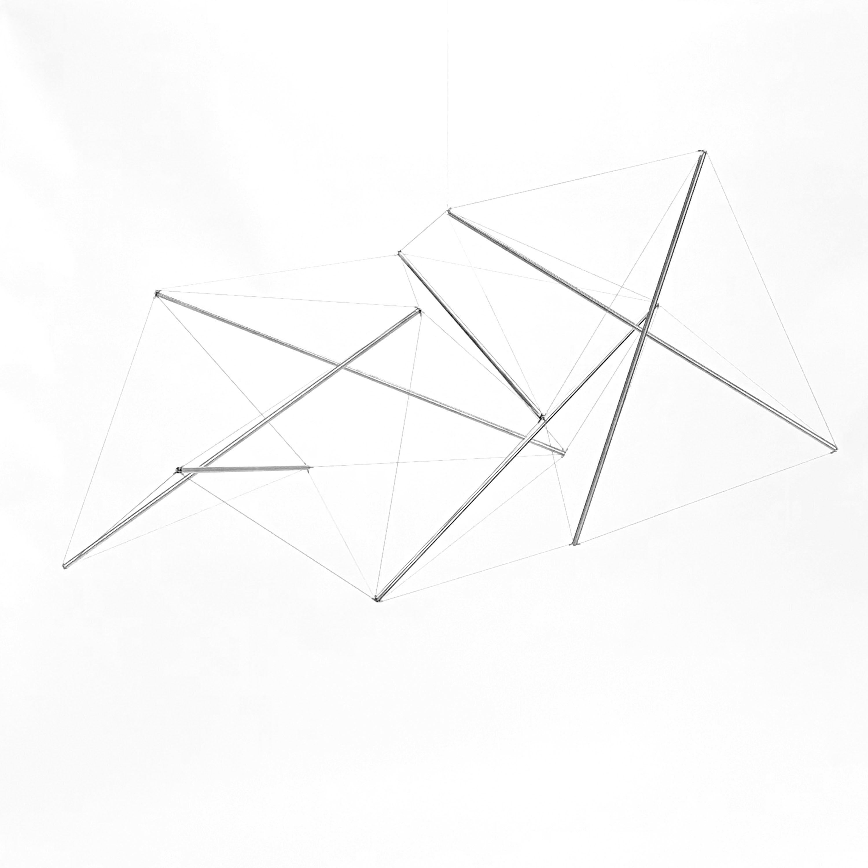 Tensegrity System Structure #46 by Guillaume Chausse
2015
Limited Edition, No. 1 of 8 
Signed & Dated by Guillaume Chausse
Steel & Wire

