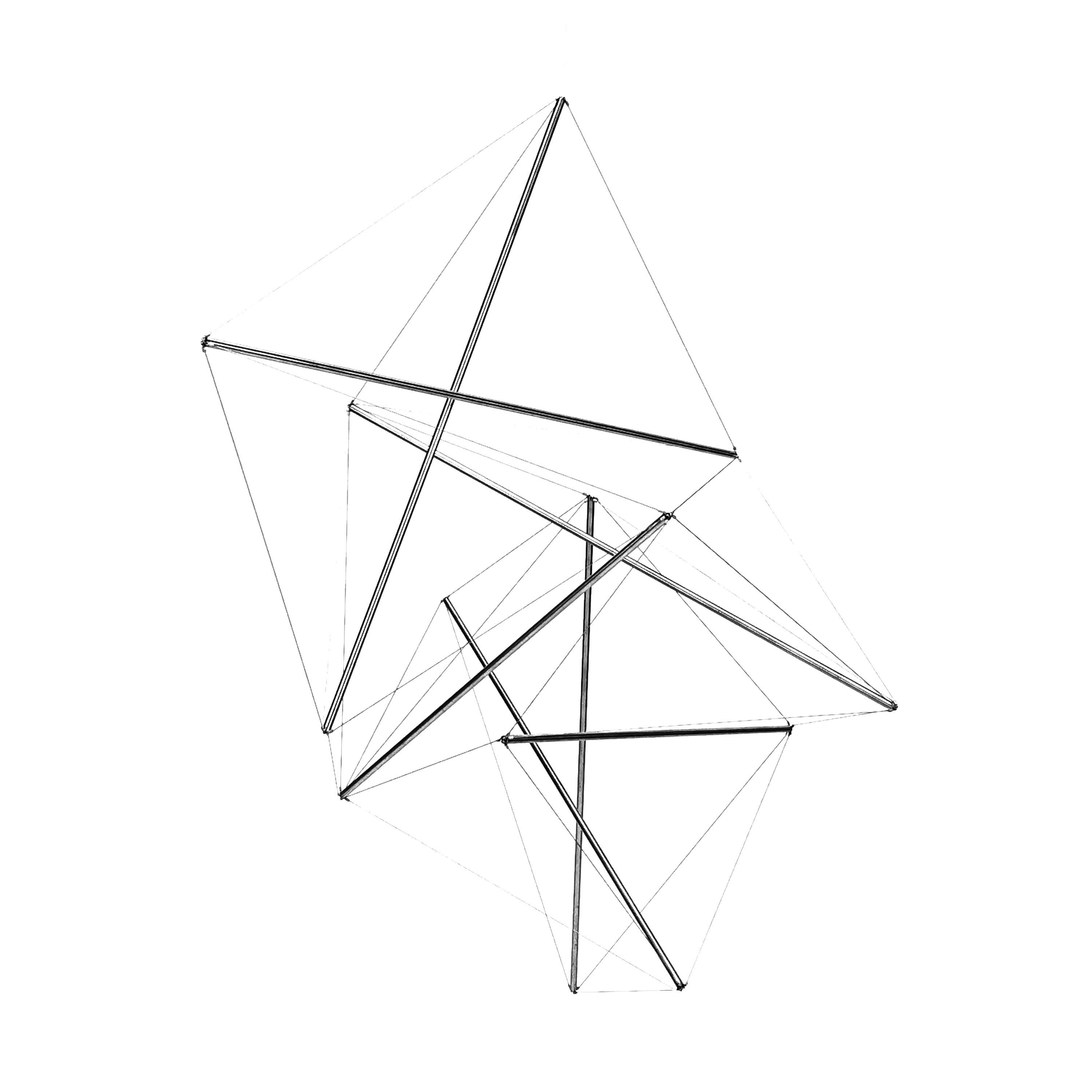 Steel Tensegrity System Structure #46 by Guillaume Chausse For Sale