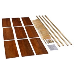 Unidad de pared Omni de aluminio dorado rosa, independiente, de George Nelson