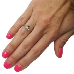 Tension Set Diamond Solitaire Engagement Ring