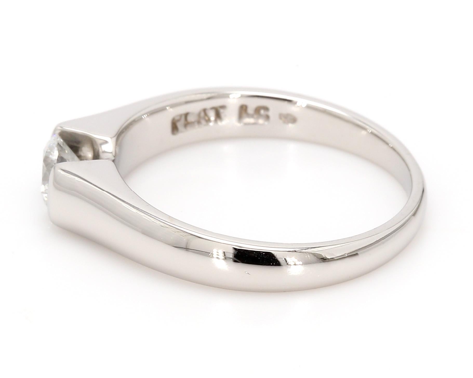 platinum tension set engagement rings