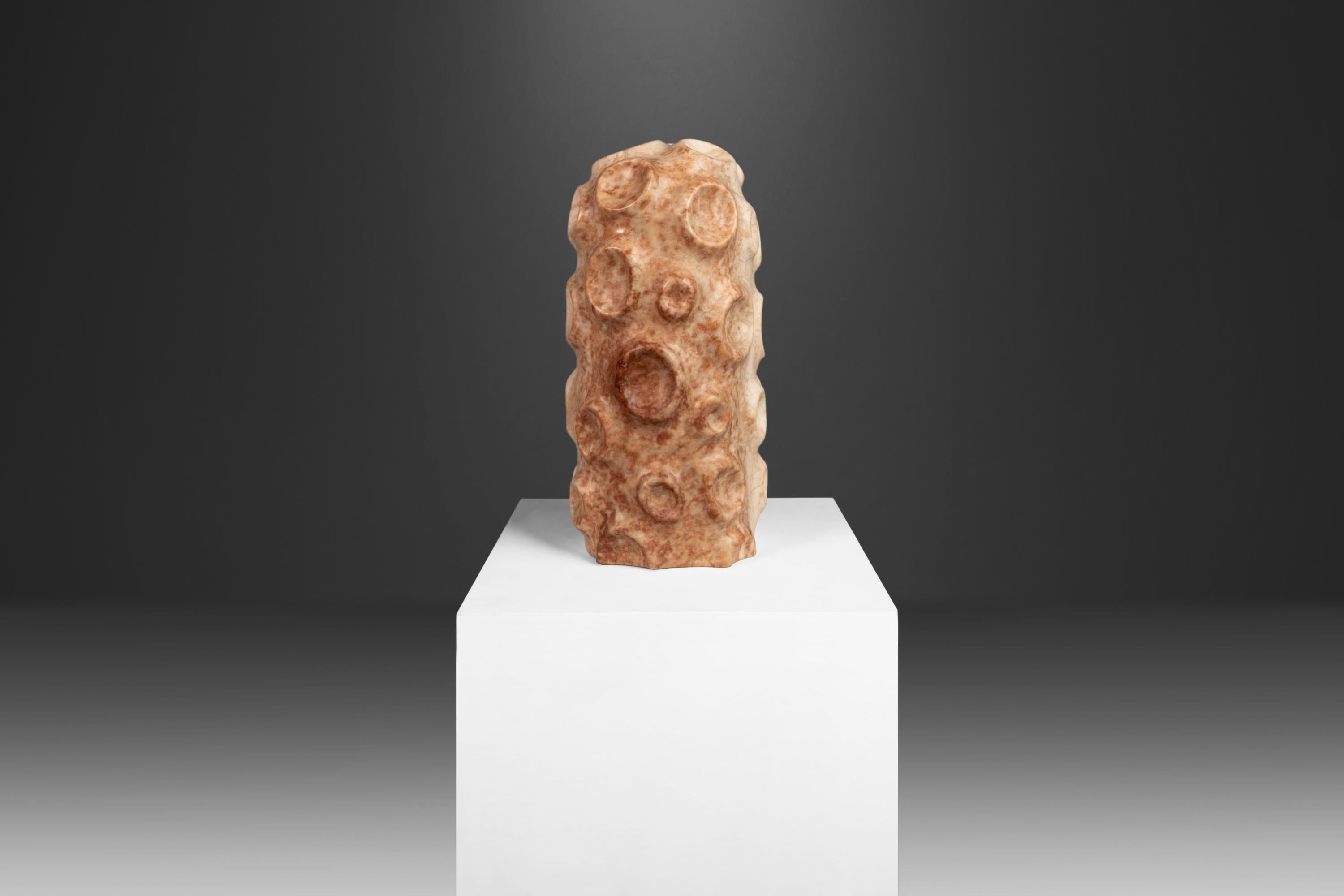 Contemporary Tenticle Modern Solid Alabaster Abstract Sculpture by Mark Leblanc '1/8', USA For Sale