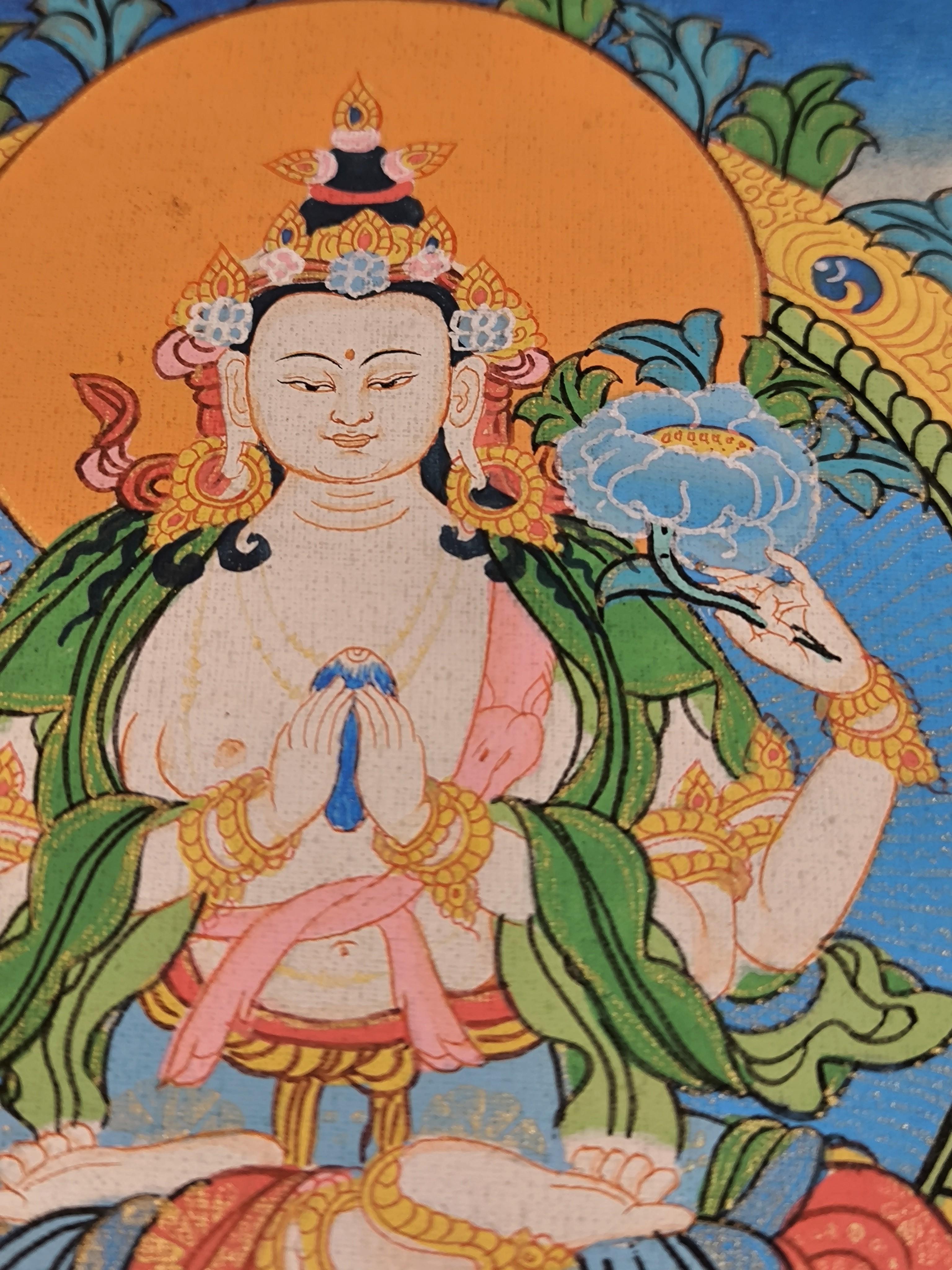 Avalokiteshvara – Painting von TENZEN THANGKA