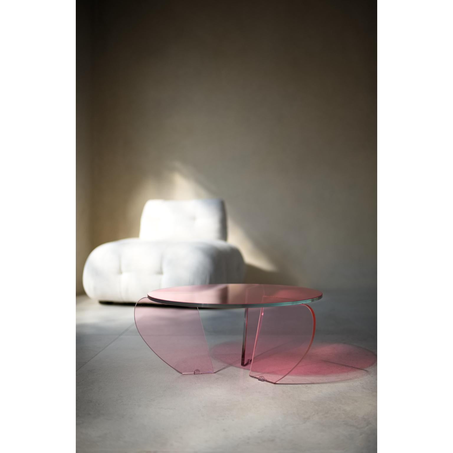 Postmoderne Table basse 60 Teo Pink Shades by VUUN ITALIA en vente