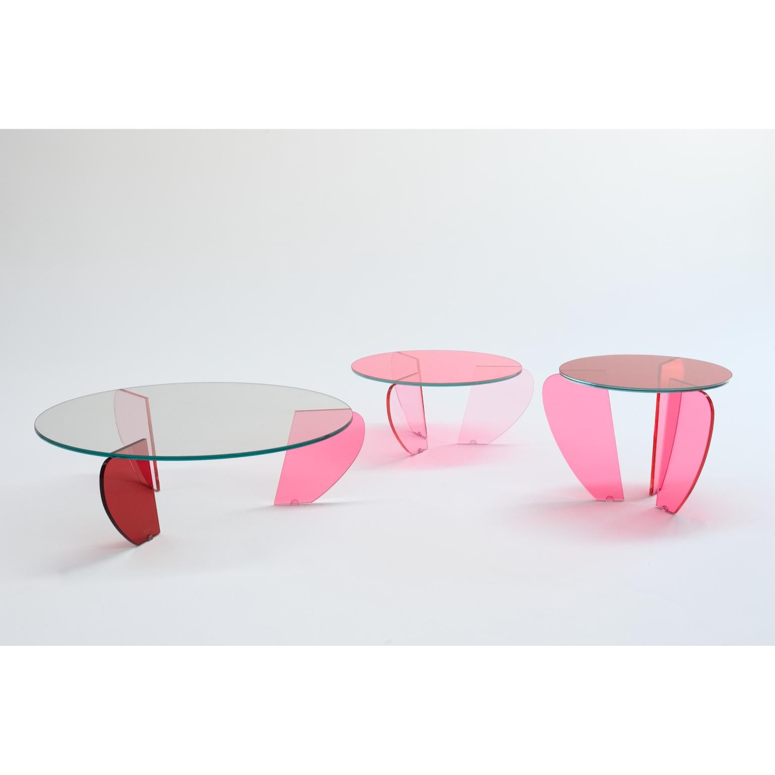 Teo Pink Shades 90 Couchtisch von VUUN ITALIA (21. Jahrhundert und zeitgenössisch) im Angebot