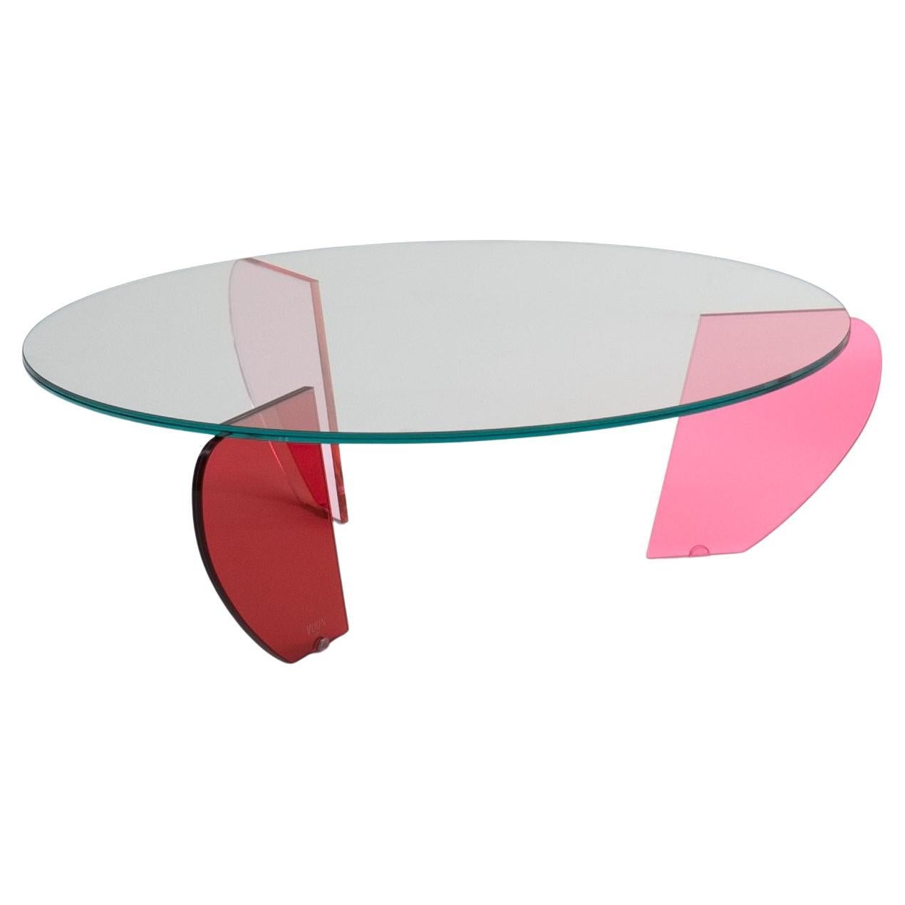 Teo Pink Shades 90 Couchtisch von VUUN ITALIA im Angebot
