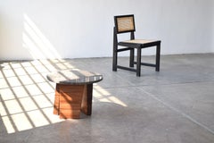 Mesa auxiliar de centro "Teoca" con tapa de mármol