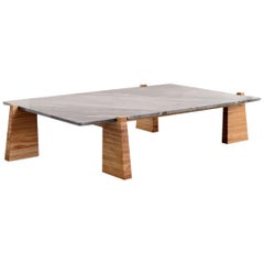 "Teoca" Coffee Table with Marble Top
