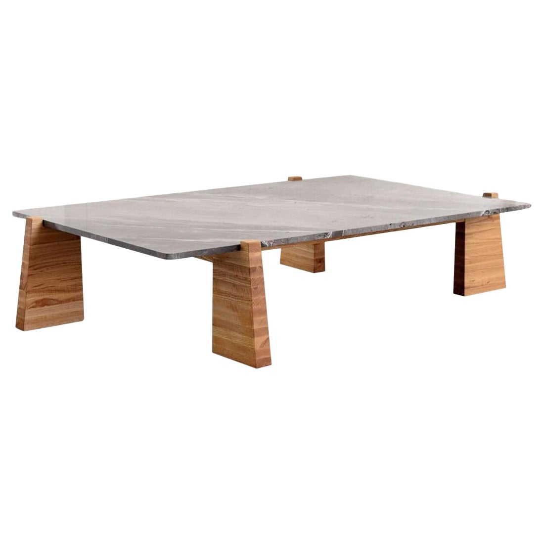 Table basse Teoca avec plateau en marbre en vente