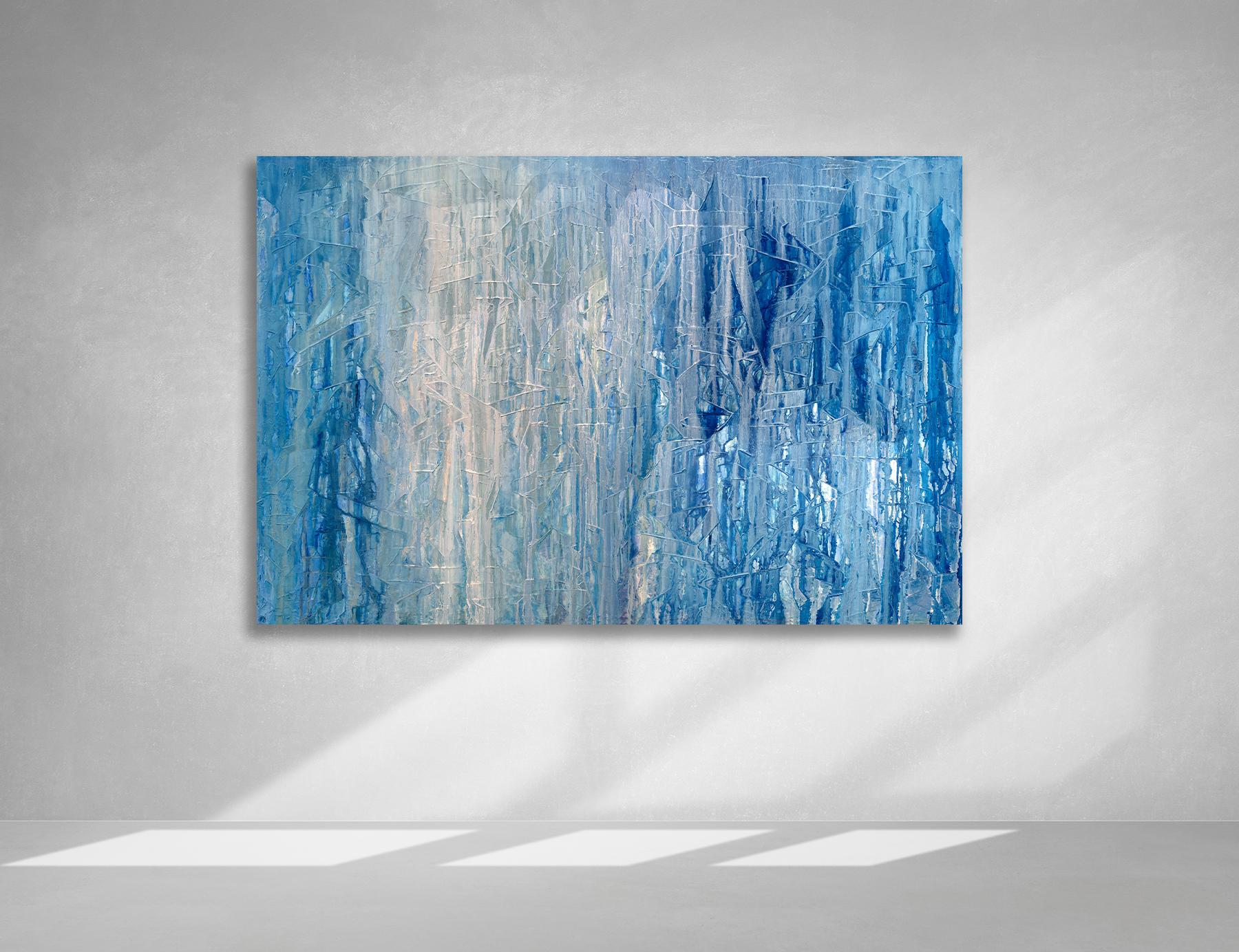 "Balancing Act, " Abstract Oil Painting