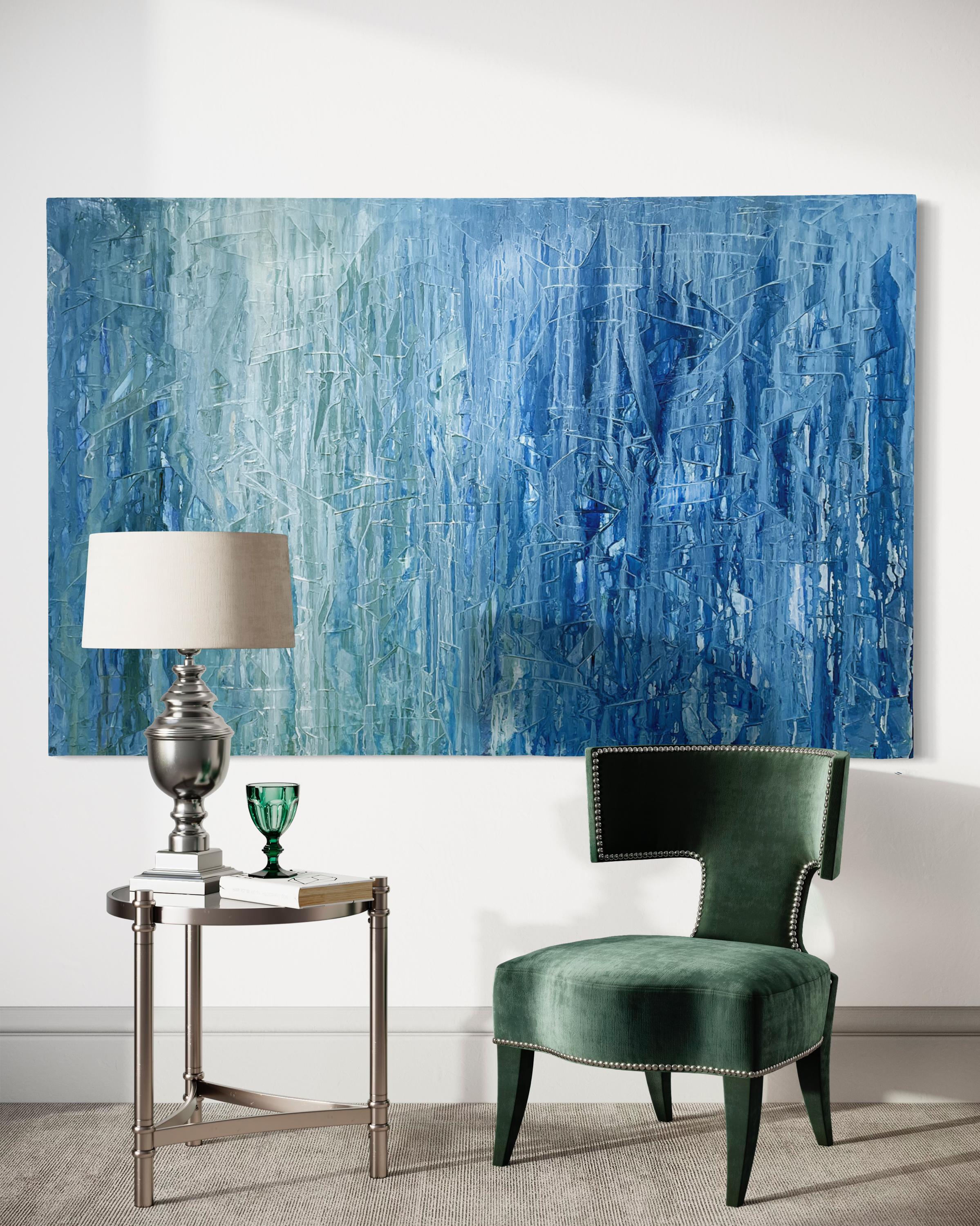 Abstract Painting di Teodora Guererra - "Atto di equilibrio", pittura a olio astratta