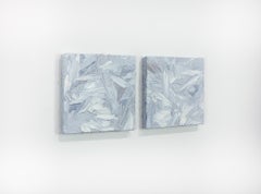 "Blueberry Shortcake Mini I and II" Abstract Painting Diptych