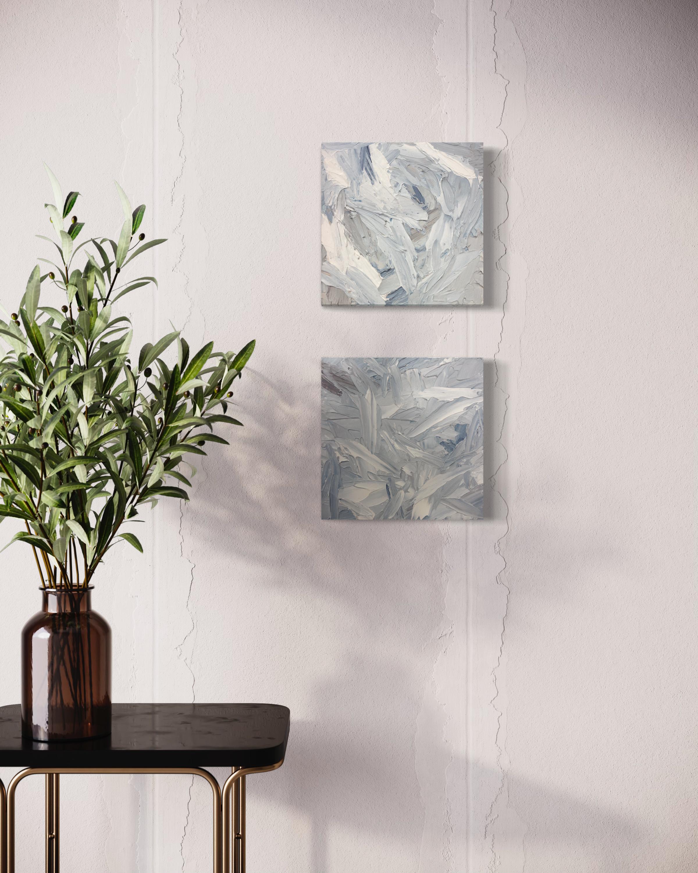 Dittico di pittura astratta 