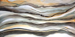 „Calico Tails“:: großes abstraktes Gemälde