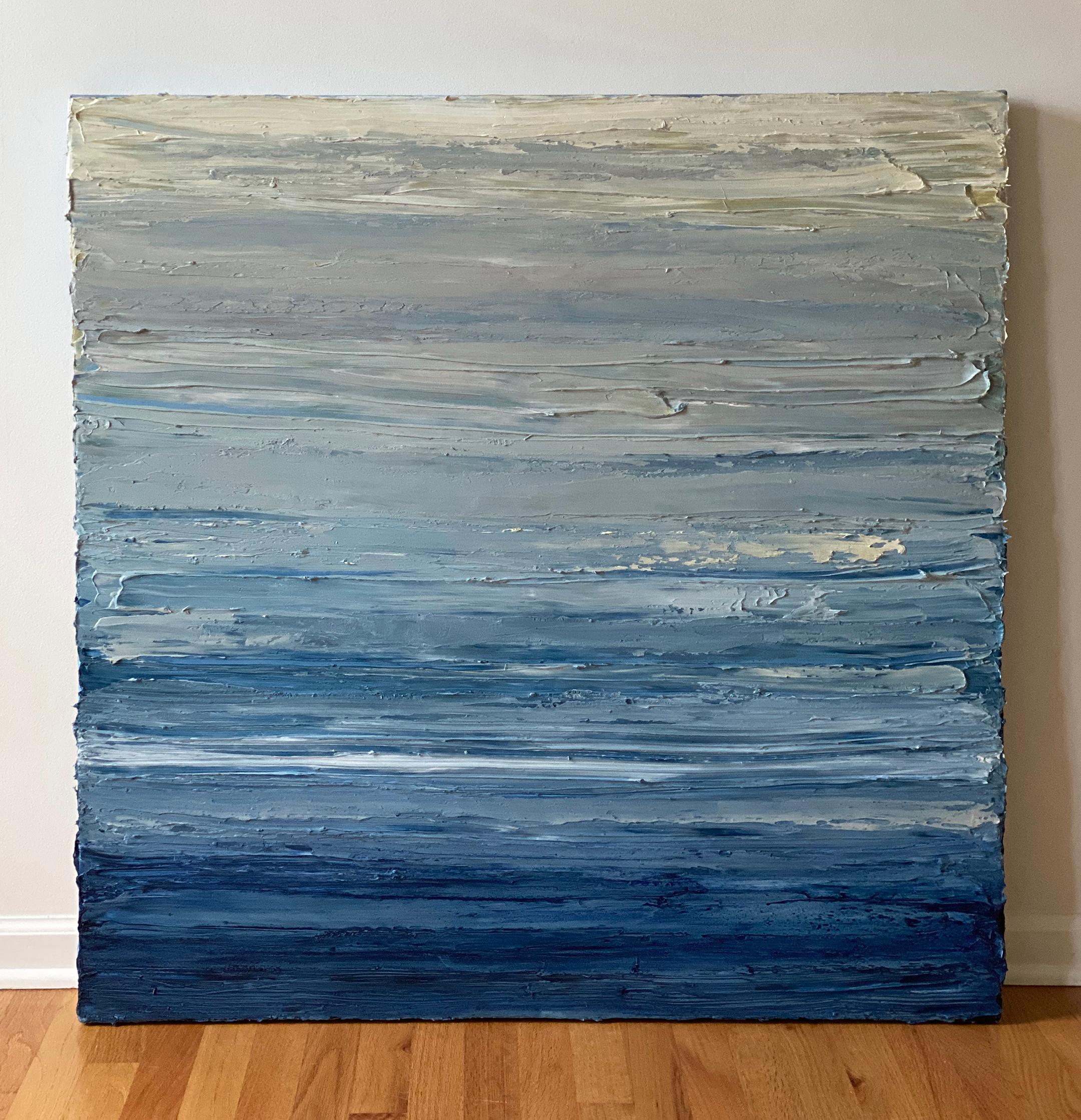 Peinture abstraite contemporaine « ciel de cristal » - Abstrait Painting par Teodora Guererra