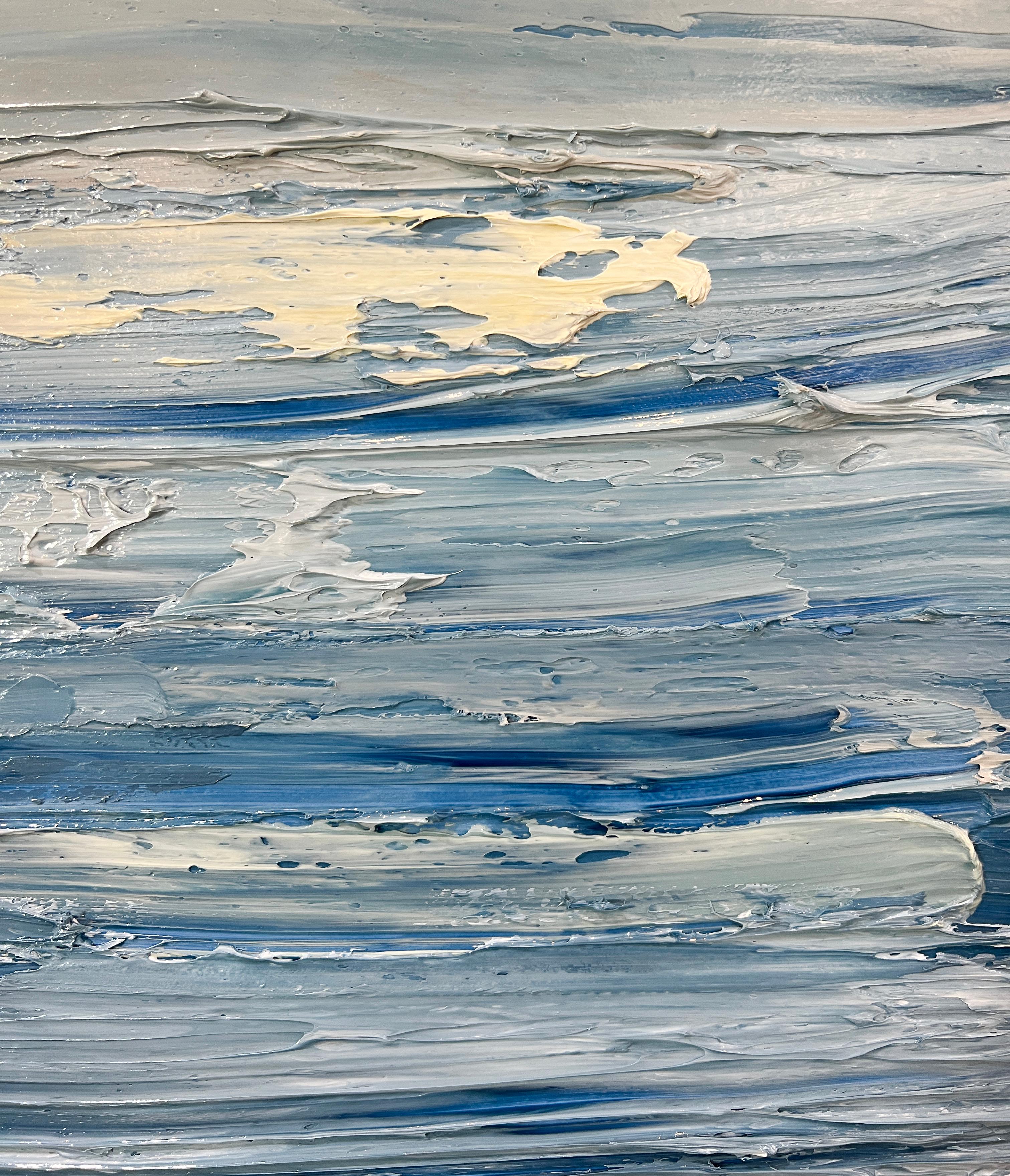 Peinture abstraite contemporaine « ciel de cristal » en vente 1