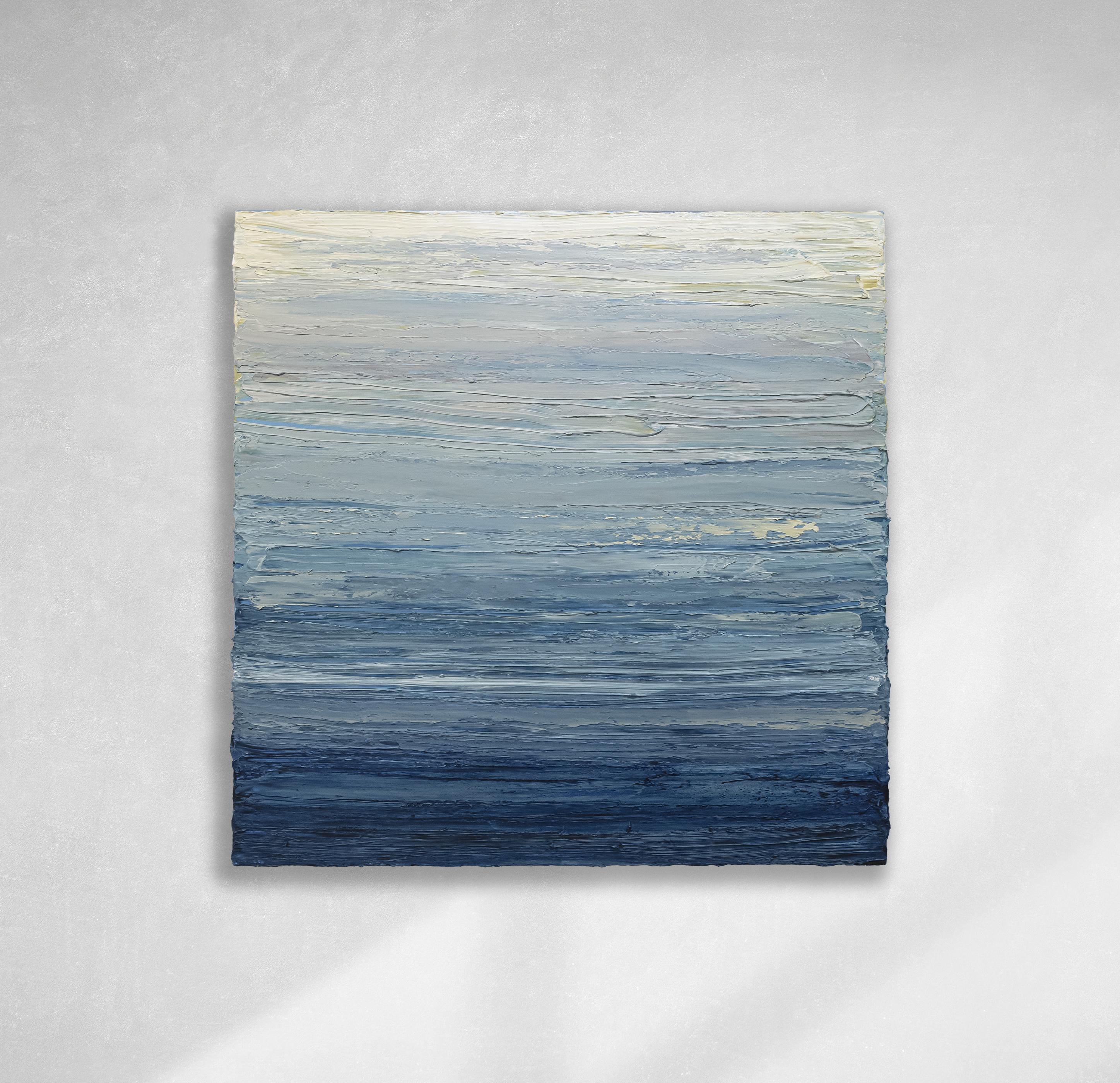 Abstract Painting Teodora Guererra - Peinture abstraite contemporaine « ciel de cristal »