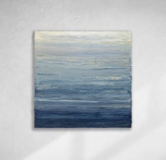 „Coastal Sky“, zeitgenössisches abstraktes Gemälde