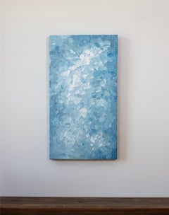 "Crème au Beurre Bleu," Contemporary Abstract Painting