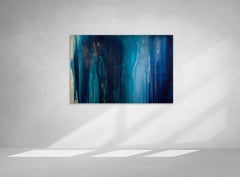 
Emeralds 
Sapphires
, Large Contemporary Abstract Minimalist Acrylic Painting